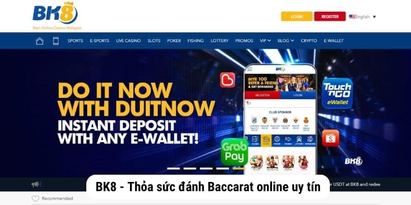 BK8 - Thỏa sức đánh Baccarat online uy tín